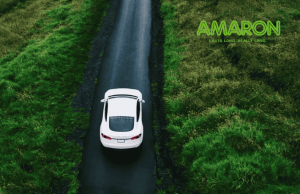 Car driving on a road